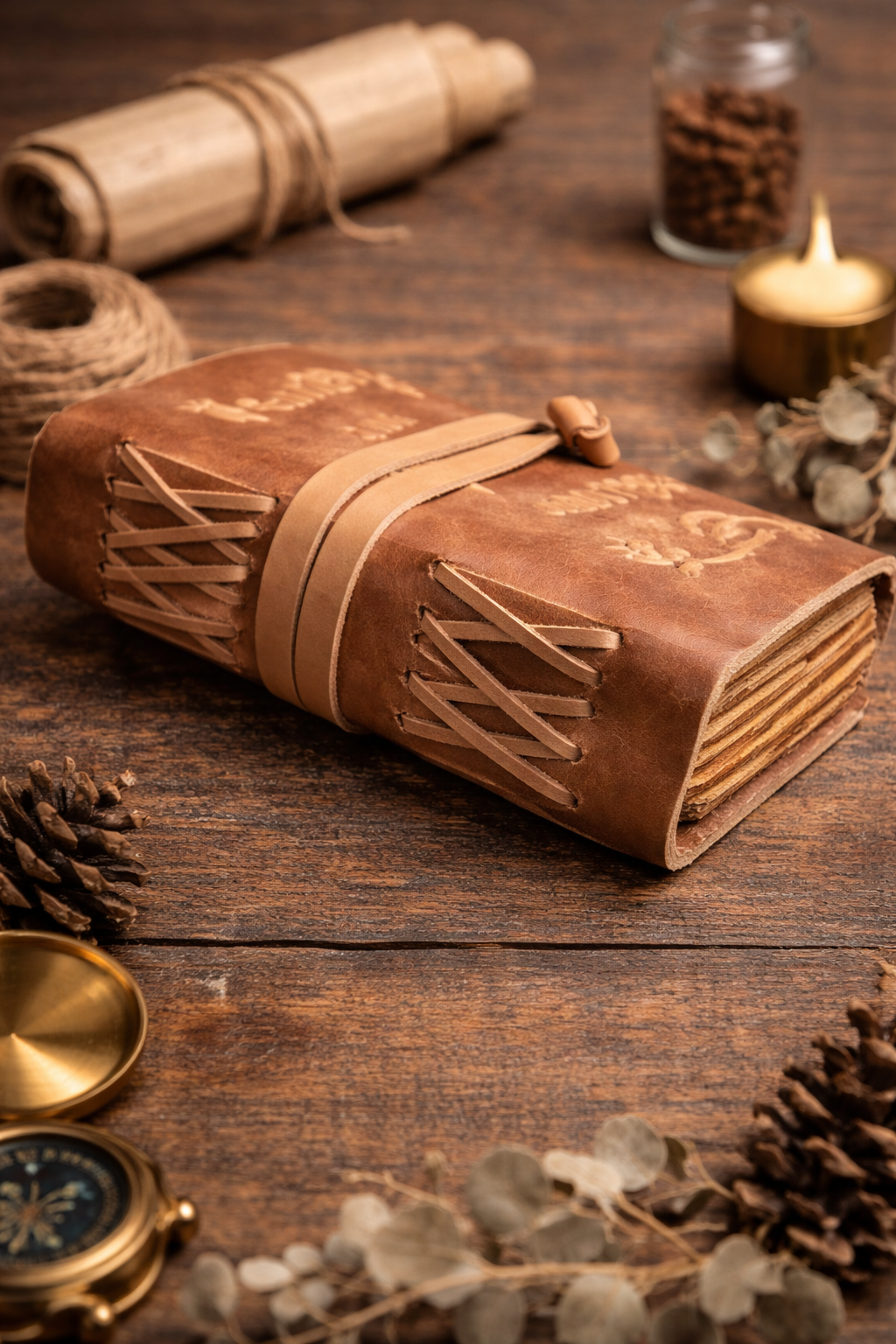 It Always seems Impossible Leather journal
