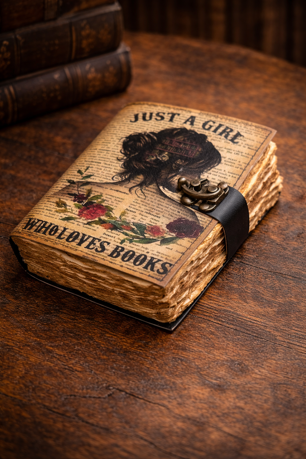 Just a Girl Deckle Writing Journal