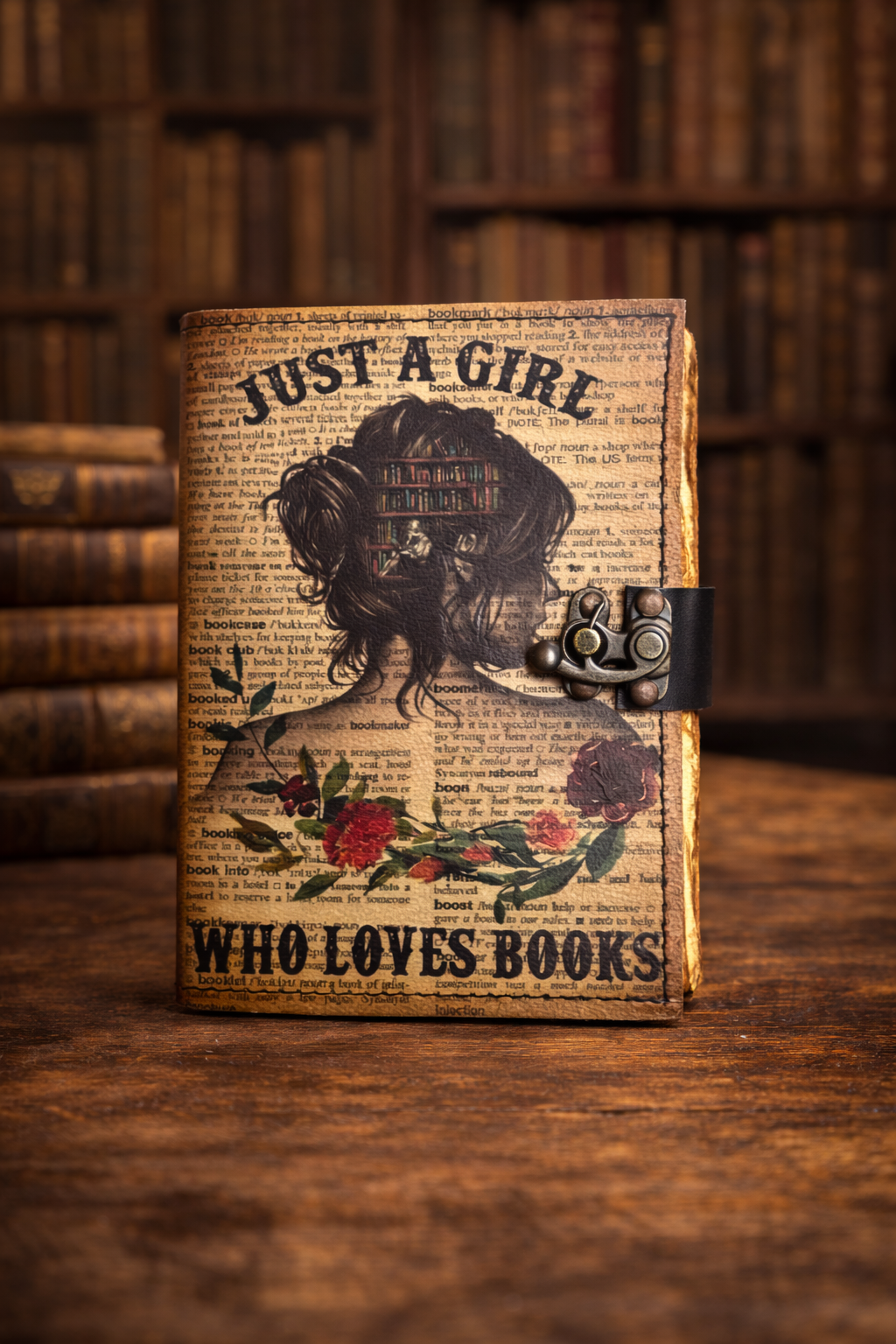 Just a Girl Deckle Writing Journal