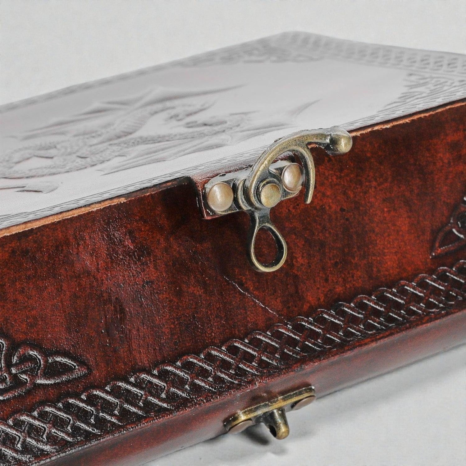 Handmade Leather Double Dragon Journal