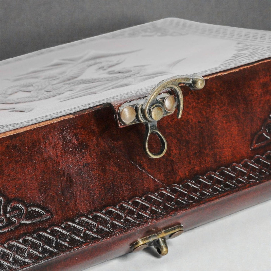 Handmade Leather Double Dragon Journal