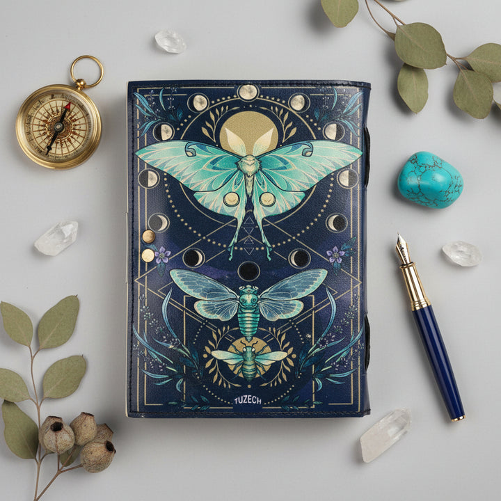 Butterfly Deckle Writing Leather Journal