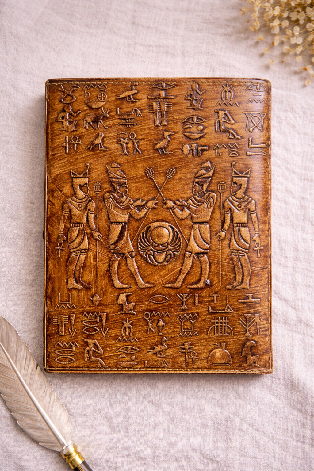 Ancient Egyptian King Pharaoh Leather Journal
