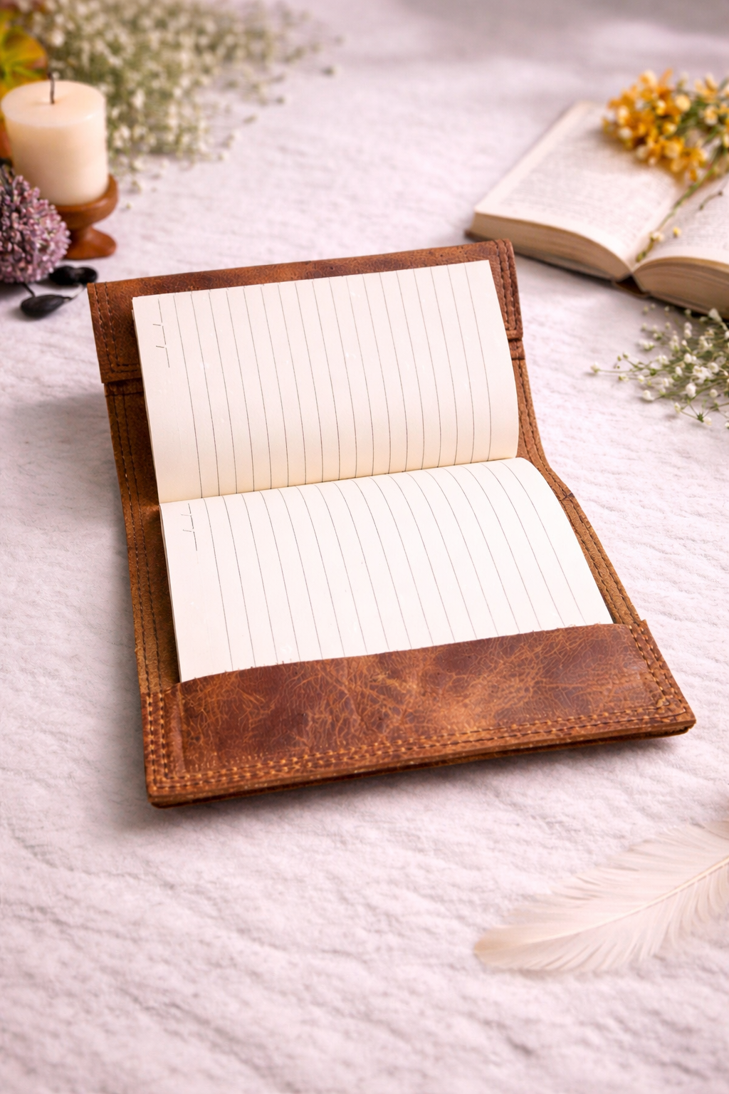 Handmade Leather Refillable Journal 7x5