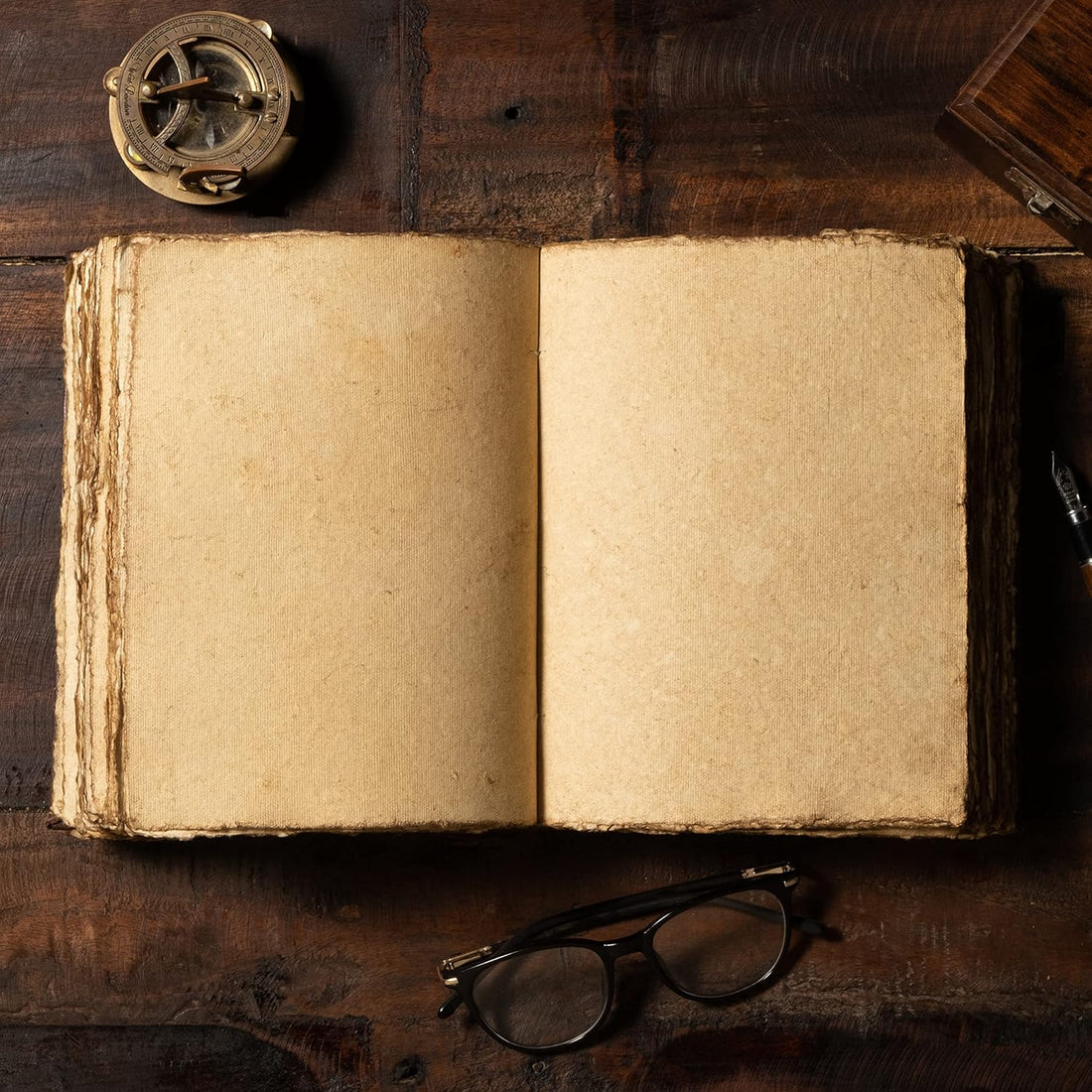Handmade Leather Tree Deckle Journal