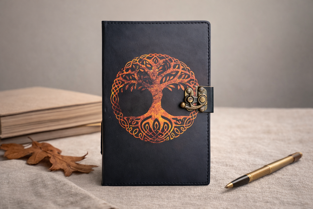 Druid Celtic Tree Of Life Leather Journal