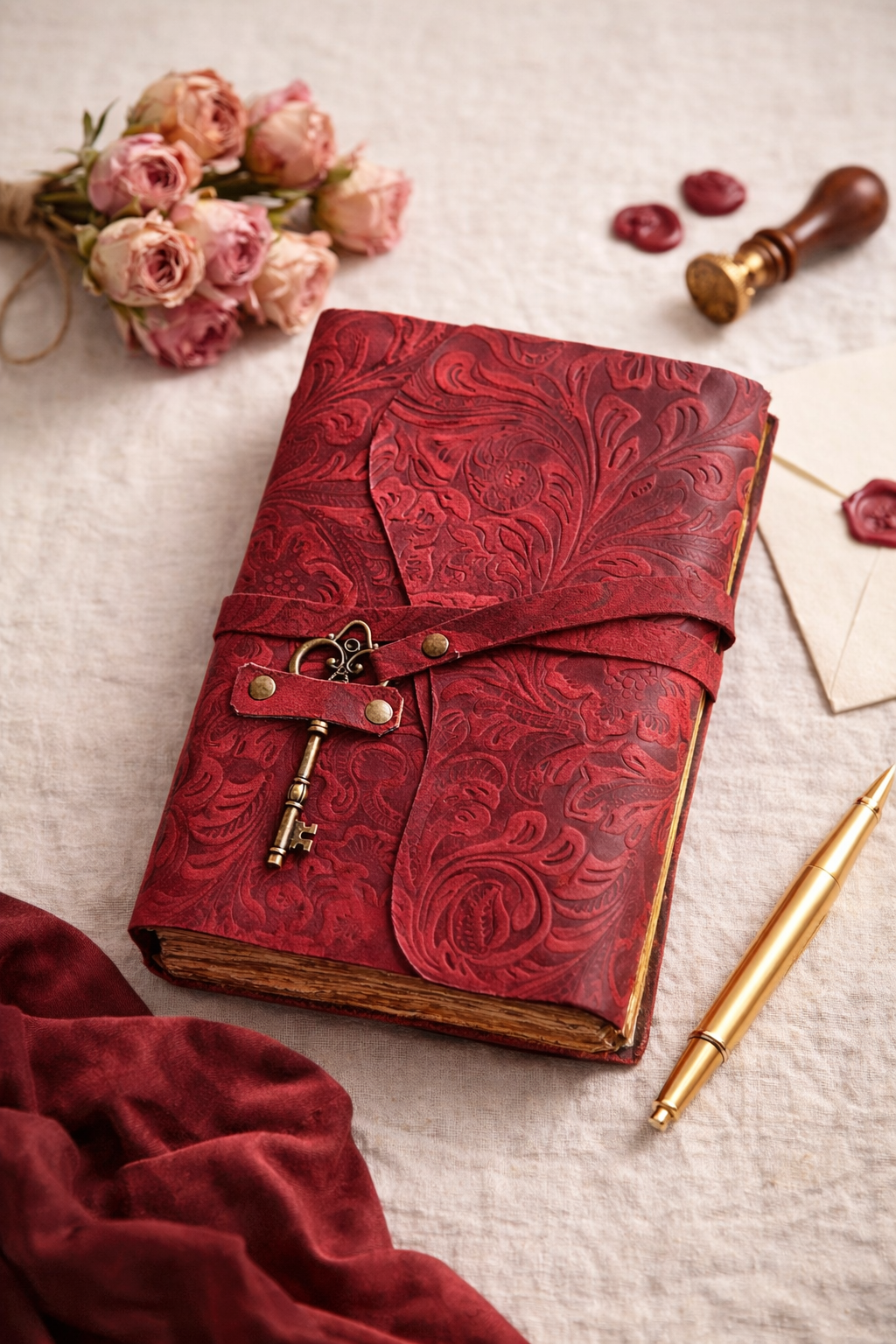 Leather Journal Tie Lock