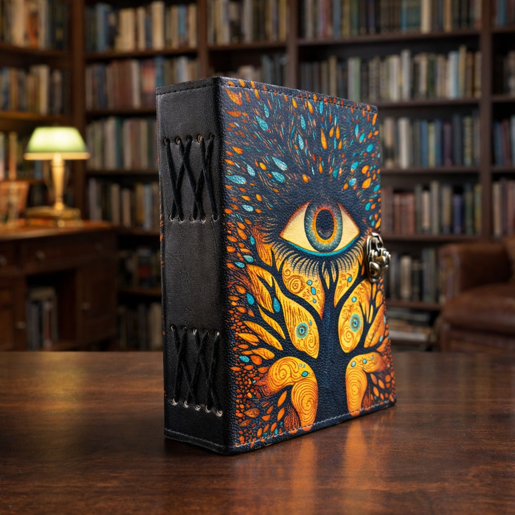 Eye Embossed Tree Of life Deckle Journal