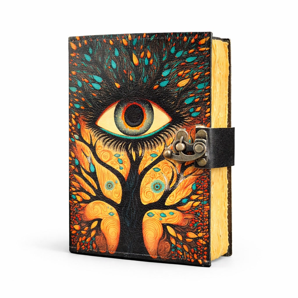 Eye Embossed Tree Of life Deckle Journal