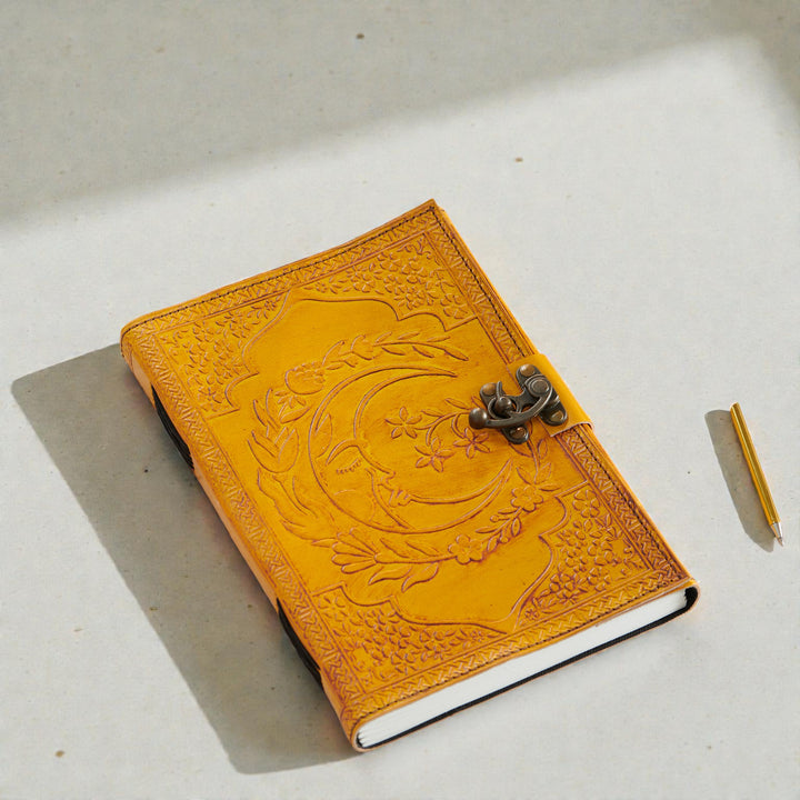 Moon Design Handmade Leather Journal