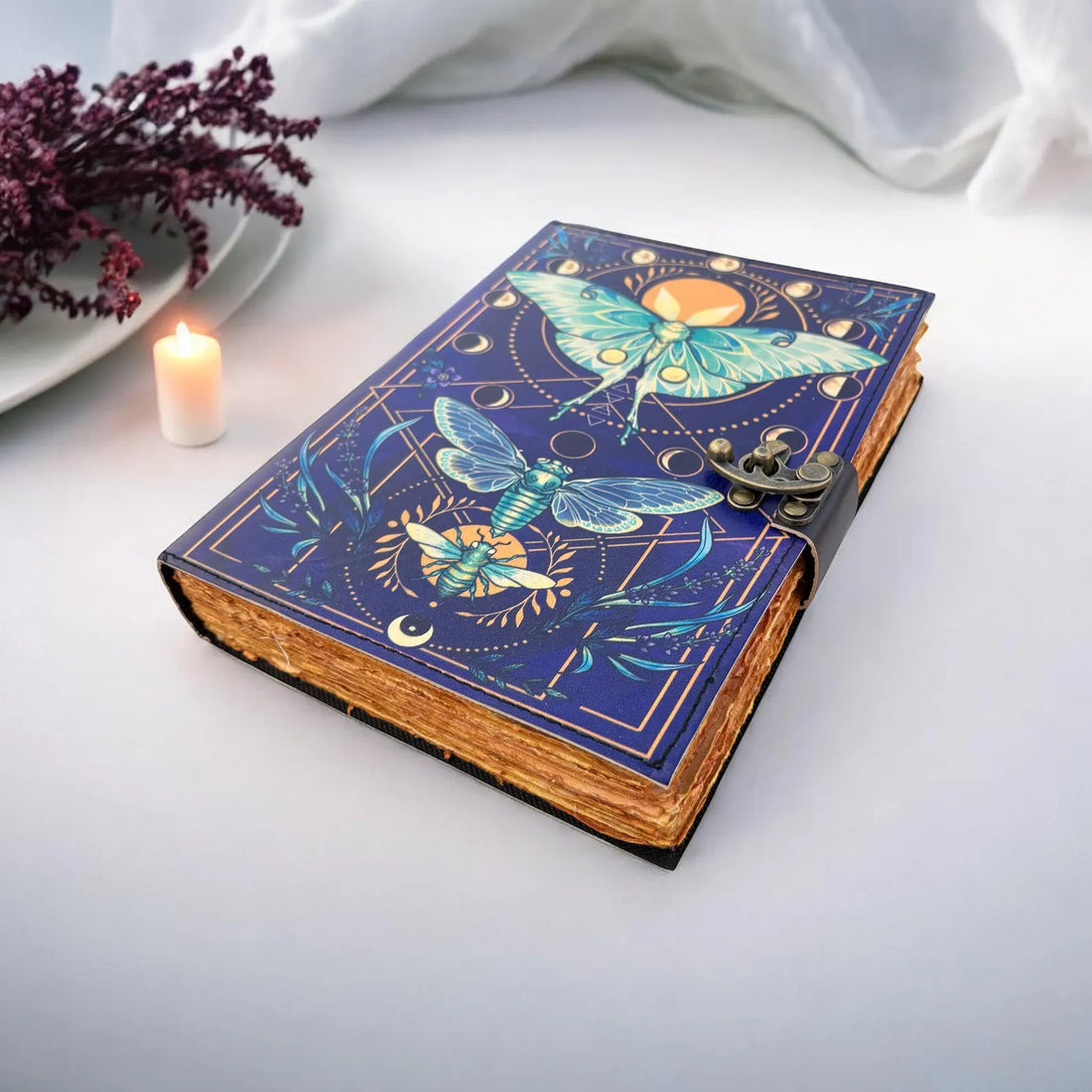 Butterfly Deckle Writing Leather Journal
