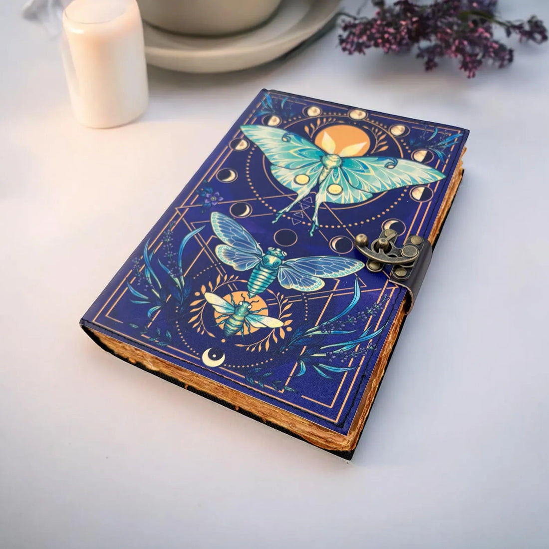 Butterfly Deckle Writing Leather Journal