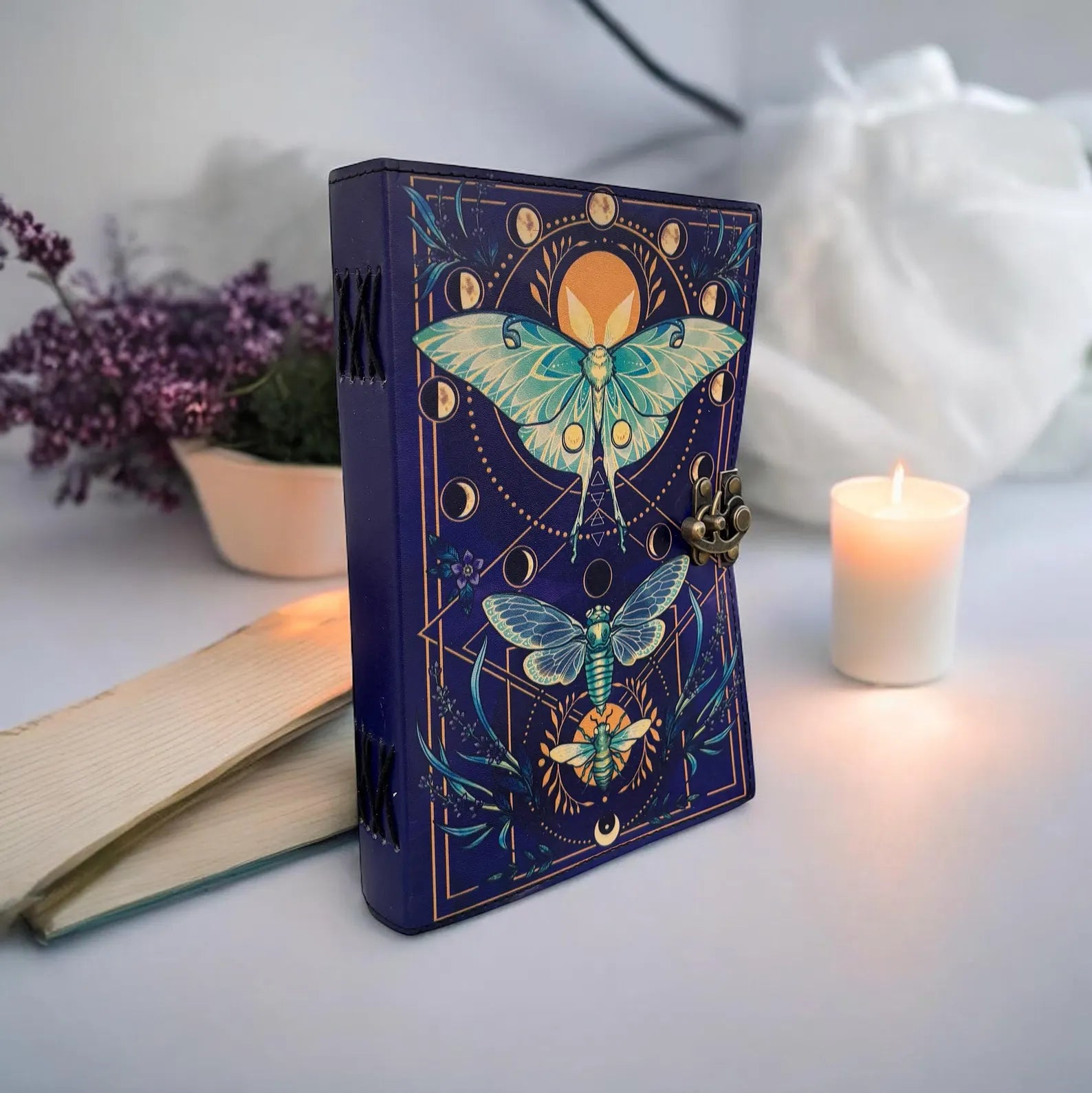 Butterfly Deckle Writing Leather Journal
