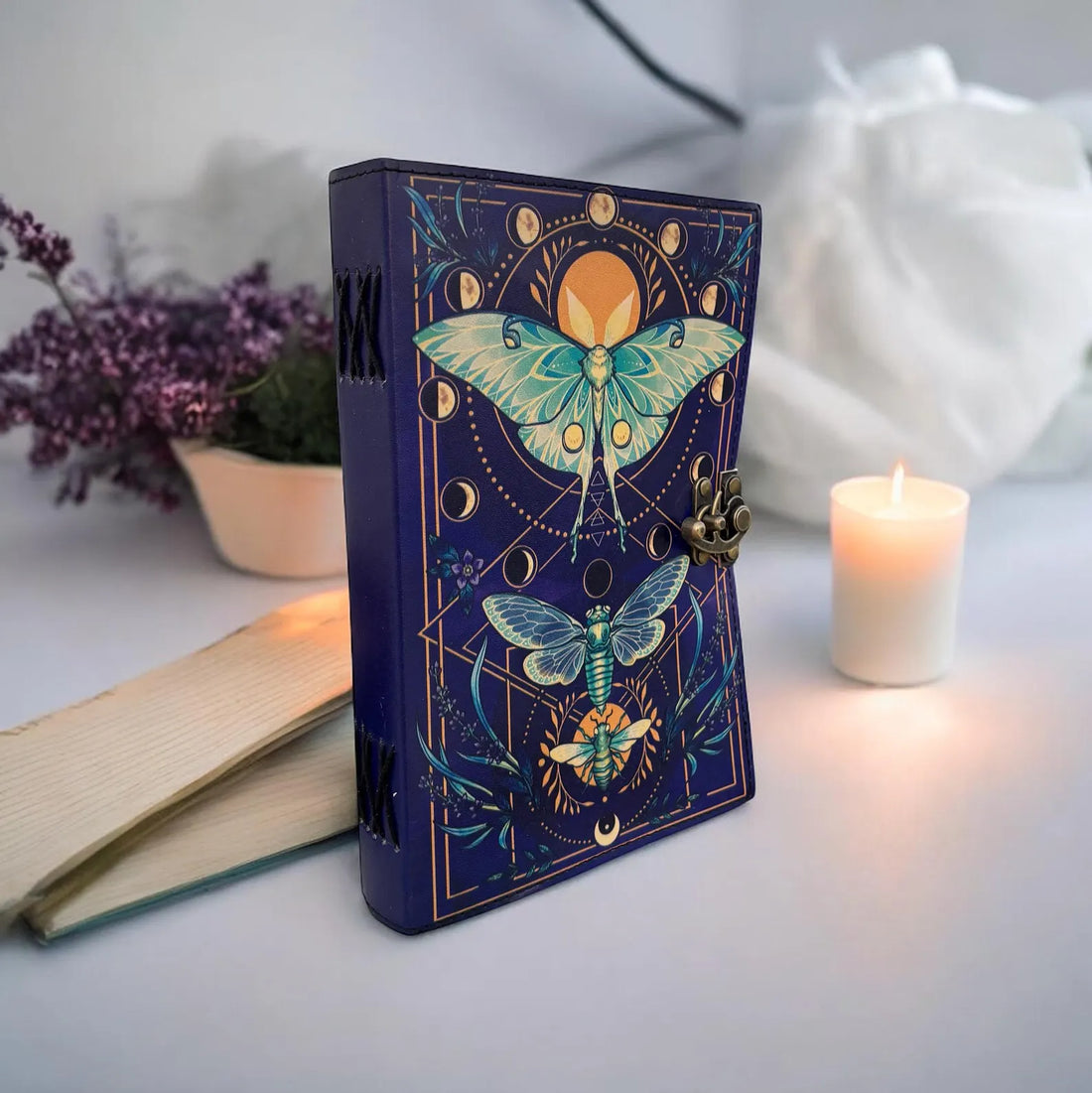 Butterfly Deckle Writing Leather Journal