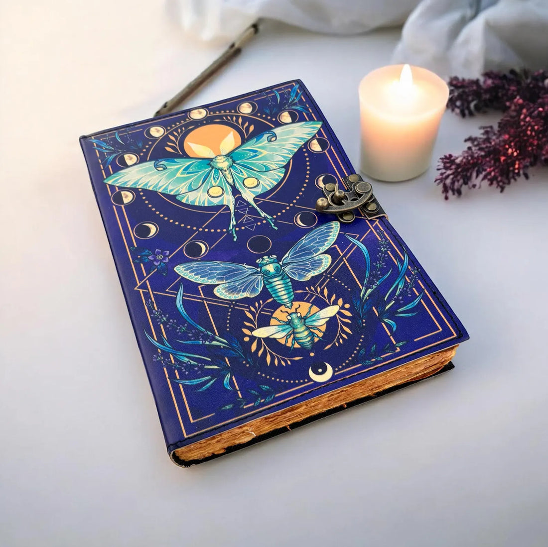 Butterfly Deckle Writing Leather Journal