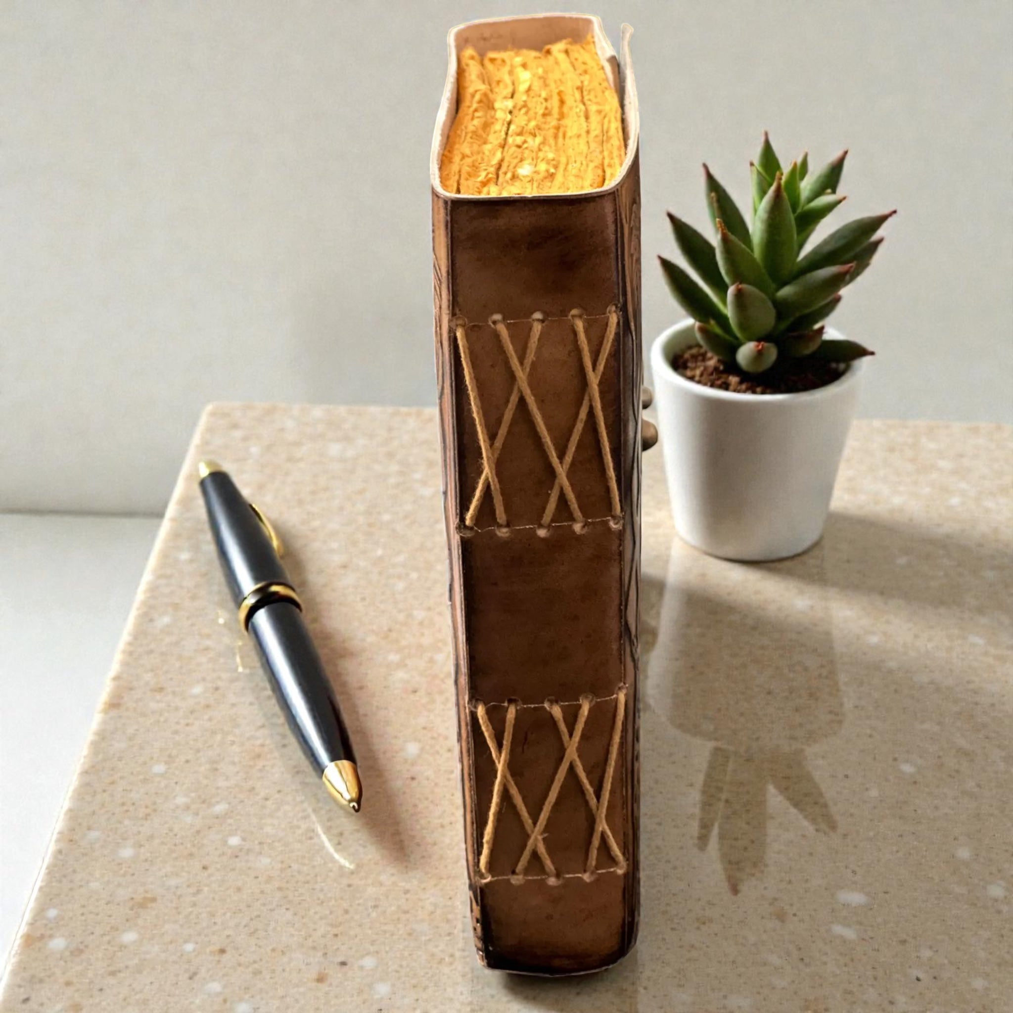 Dragon Leather Deckle Journal