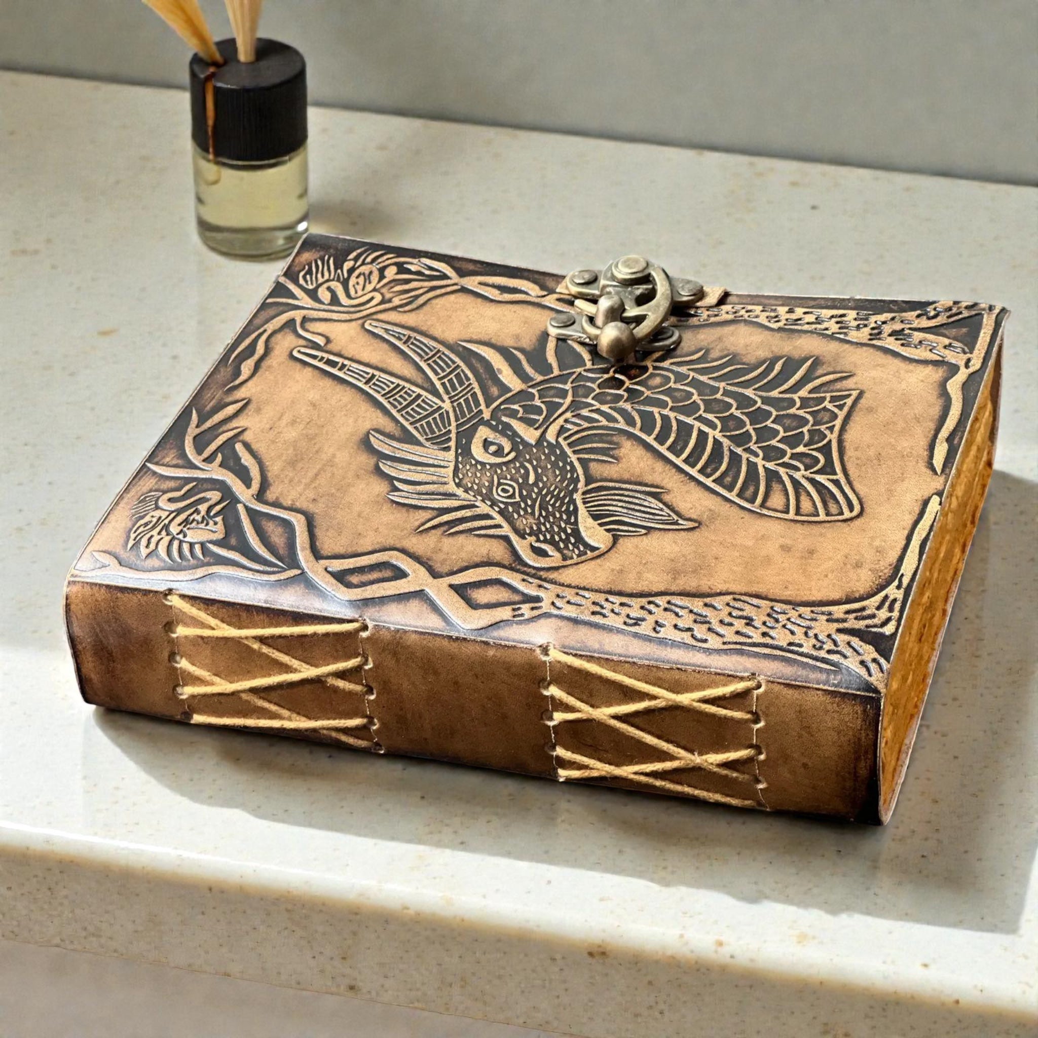 Dragon Leather Deckle Journal