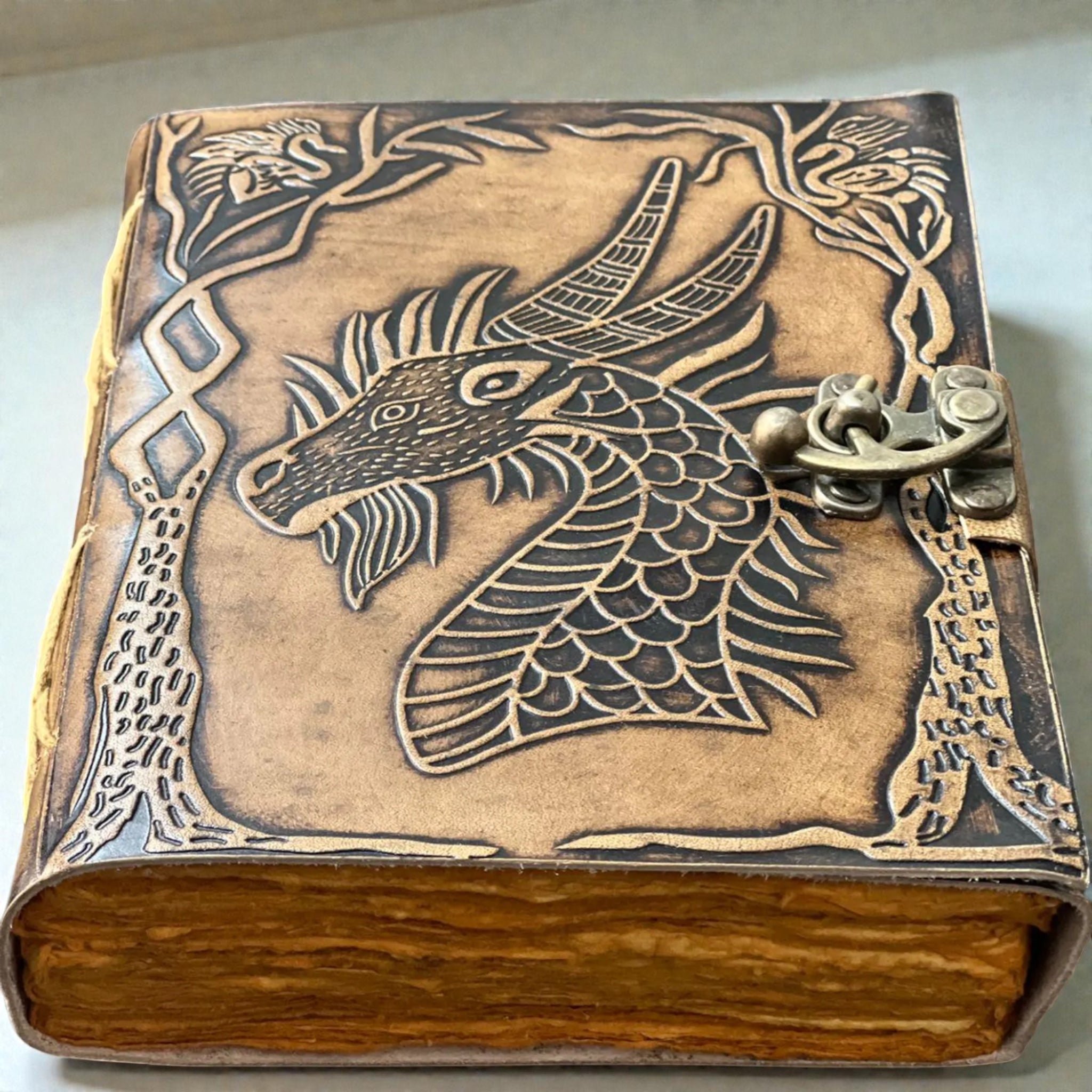 Dragon Leather Deckle Journal