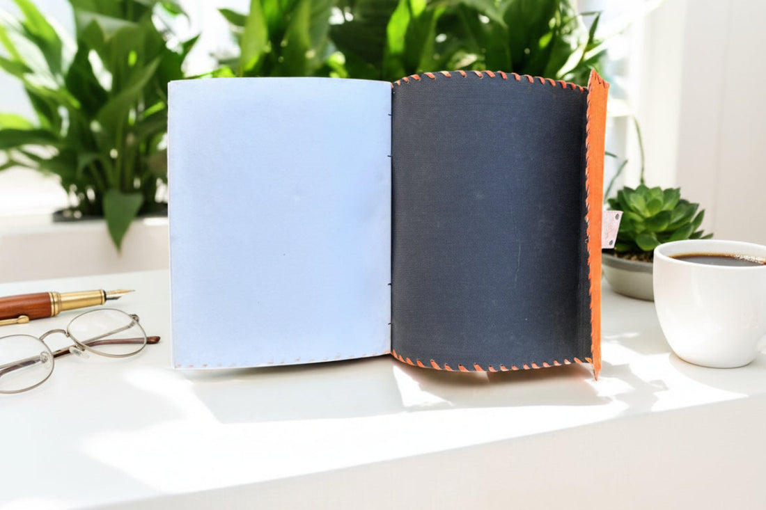 Seven Chakra Leather Journal – A4 Healing & Energy