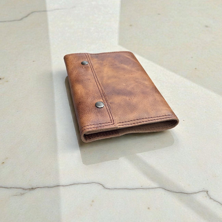 Handmade Leather Lined Refillable Page Journal